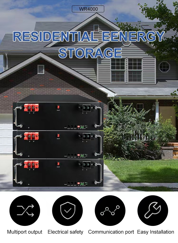 Wirentech 48V 100Ah 200Ah Lifepo4 Solar Energy Storage System Powered 5KWh 10KWh 15KWh Lithium Ion Battery For Residential