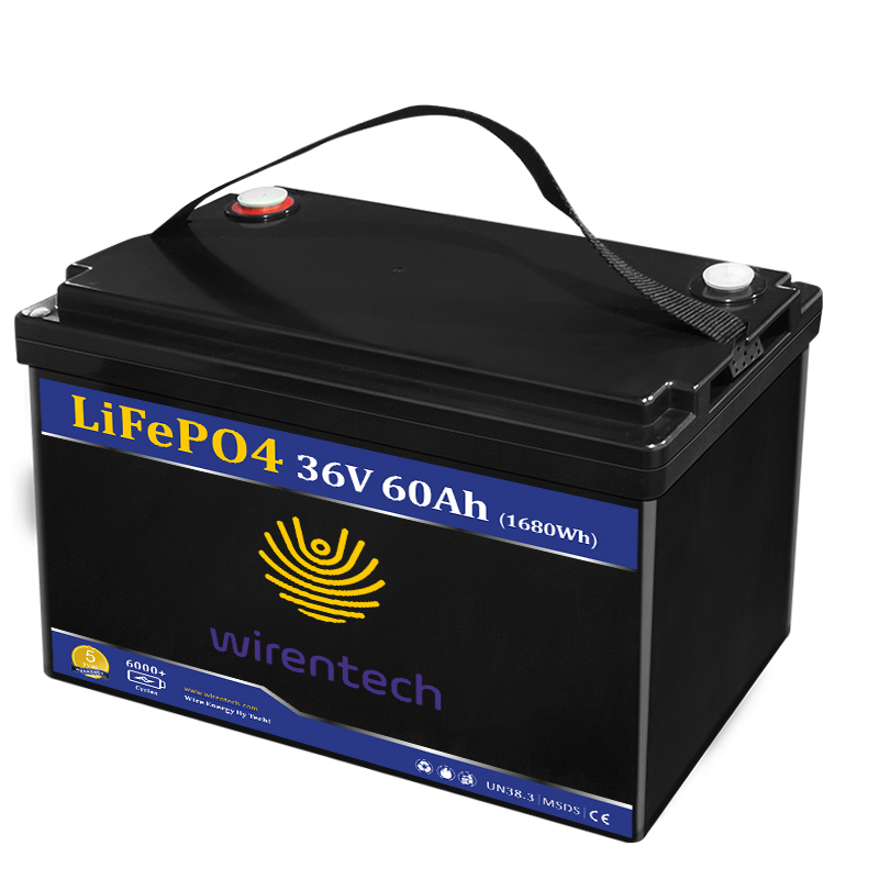 WIRENTECH Rechargeable 36v 60Ah Lithium Battery For Yacht