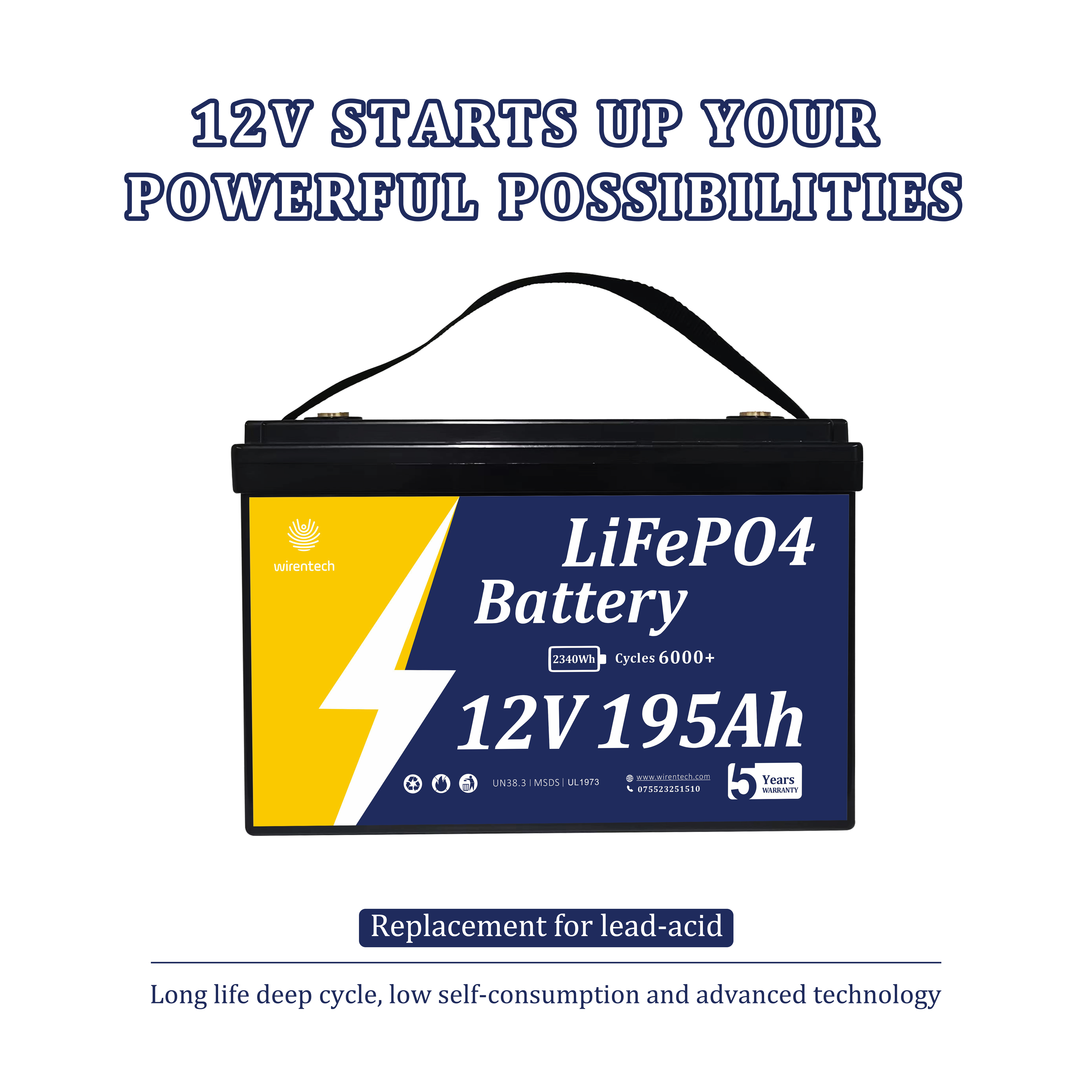 12V 195Ah Lithium Battery